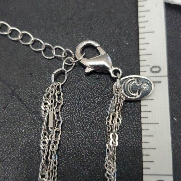 *Sale* Charming Charlie silver tone triple layer pearl necklace - Picture 9 of 12